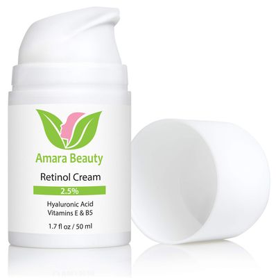 Retinol Cream for Face 2.5% with Hyaluronic Acid &amp; Vitamins E &amp; B5, 1.7 fl. oz.