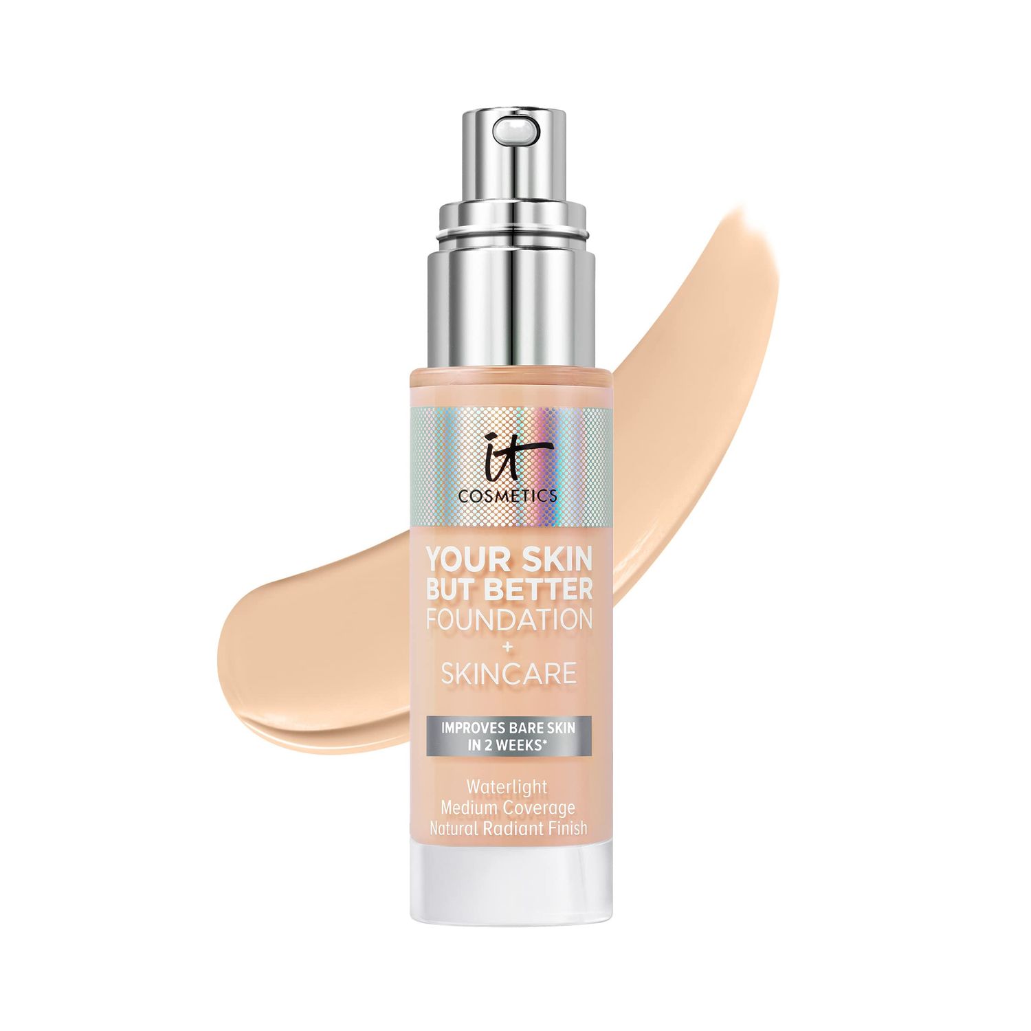 IT Cosmetics Your Skin But Better Foundation + Skincare, Fair Neutral 11 - Hydrating Coverage - Minimizes Pores &amp; Imperfections, Natural Radiant Finish - With Hyaluronic Acid - 1.0 fl oz