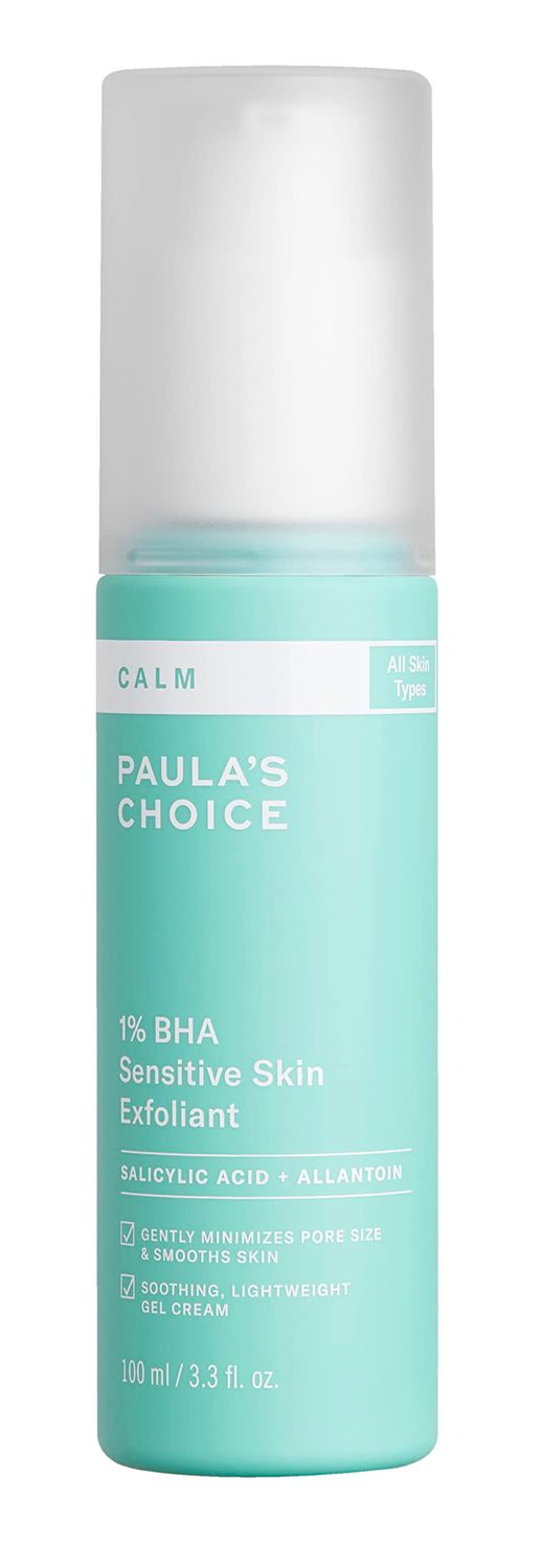 Paulas Choice CALM 1% Sensitive Skin BHA Exfoliant, Salicylic Acid Lotion for Large, Clogged Pores, Calms + Soothes Redness, Suitable for Rosacea-Prone &amp; Eczema-Prone Skin, Fragrance-Free, 3.3 Fl Oz