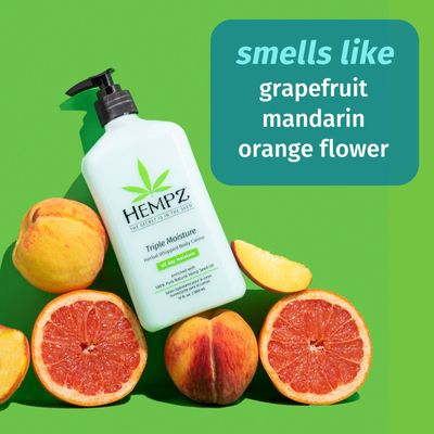 Hempz Triple Moisture Herbal Whipped Body Crme Lotion Moisturizer, 17 Fl Oz (Pack of 2)