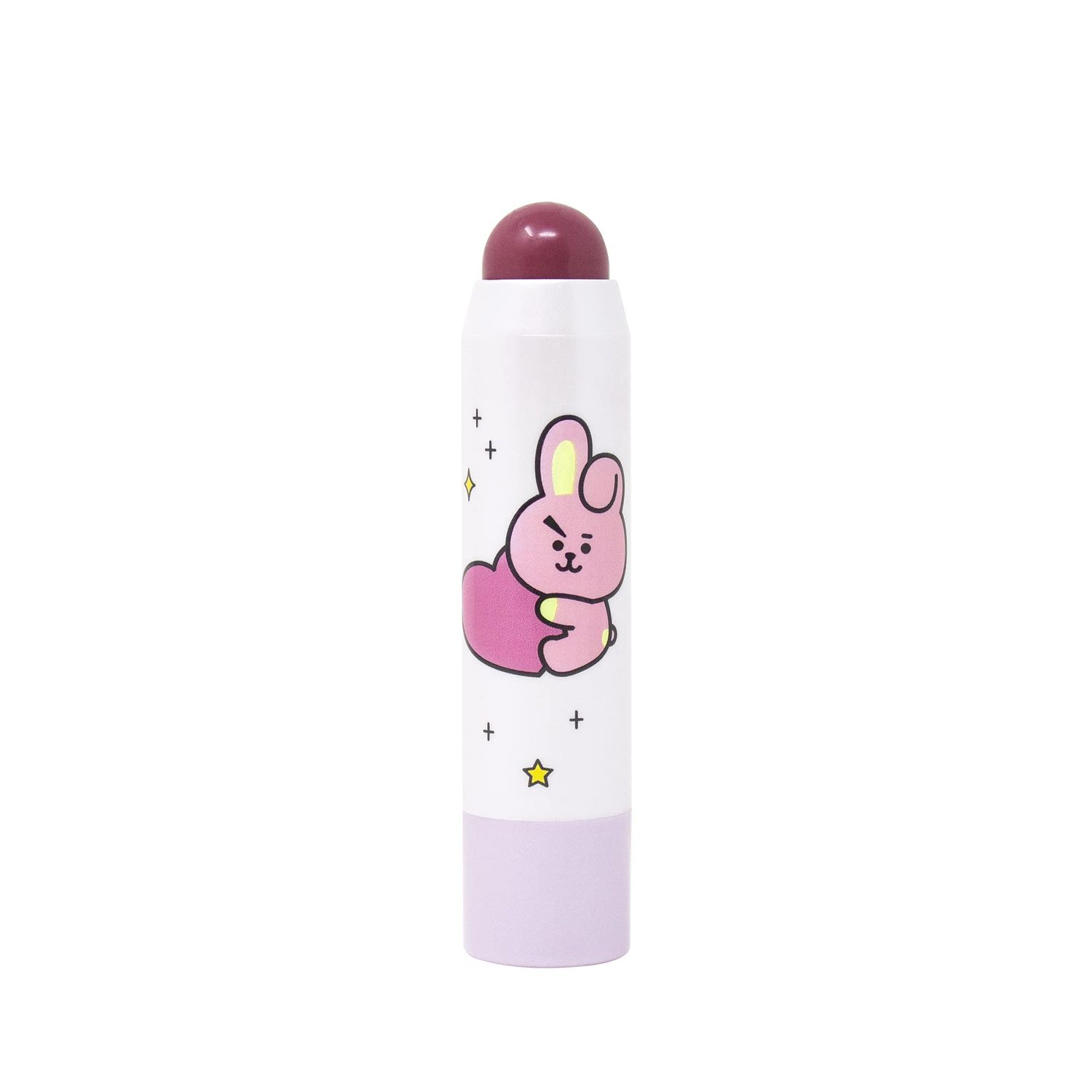 The Crme Shop BT21 Lip + Cheek Chic Stick | Tinted Essence Stick (Enriched with Hyaluronic Acid &amp; Vitamin E) - Berry Cute (COOKY)