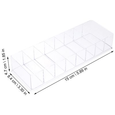 LALAFINA Acrylic Compact Organizer Blushes Highlighters Eyeshadow Makeup Organizer Barber Organizer for Lipstick Highlighter, Skincare Cosmetic Display