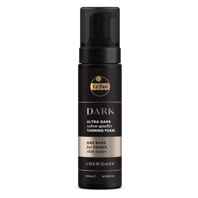 Tanning Foam Self Tan Mousse | Self Tanner Foam Ultra Dark Salon Quality Moisturizes &amp; Hydrates for Streak Free Long Lasting Result, No Fake Tan Smell 6.7oz Dark Cool - Brown Tan (Dark Ash)