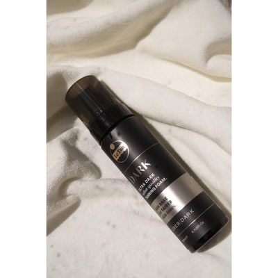 Tanning Foam Self Tan Mousse | Self Tanner Foam Ultra Dark Salon Quality Moisturizes &amp; Hydrates for Streak Free Long Lasting Result, No Fake Tan Smell 6.7oz Dark Cool - Brown Tan (Dark Ash)
