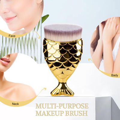 UNIMEIX Sunscreen Brush for Face Kabuki Brush Sunscreen Applicator for Kids Foundation Makeup Brushes for Liquid Foundation Powder Cream Contour Buffing Stippling Blending (Gold)