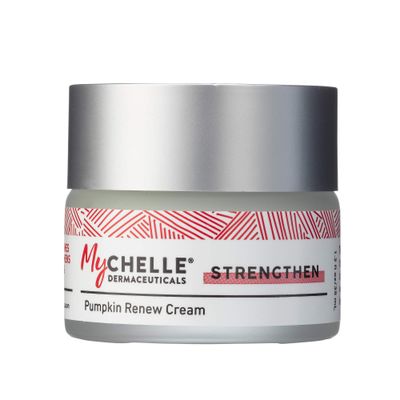 MyChelle Dermaceuticals Pumpkin Renew Cream (1.2 Fl Oz) - Daily Face Moisturizer with Pumpkin Seed Oil, Cloudberry Extract &amp; Antioxidants - Moisturizes, Nourishes &amp; Strengthens Skin