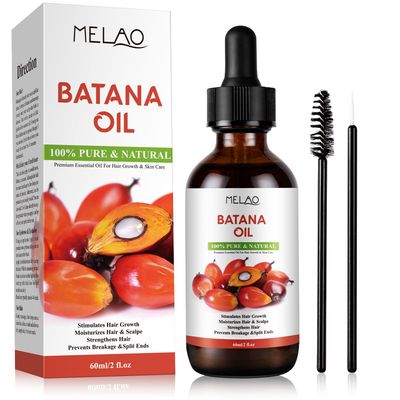 Mererke_Pretty Organic Raw Batana Oil For Hair Growth &amp; Skin Care, Prevents Breakage &amp; Split Ends, Moisturizes Hair &amp; Scalp, For All Hair Types