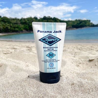 Panama Jack Sport Sunscreen Lotion - SPF 30, Broad Spectrum UVA/UVB Protection, Non-Greasy, PABA, Paraben, Gluten & Cruelty Free, 3 FL OZ (Pack of 2)