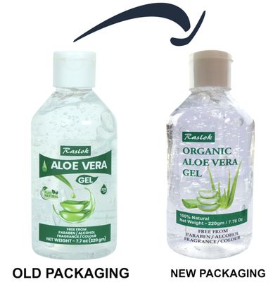 Raslok Aloe Vera Gel | 100% Pure Natural Aloe Gel For Moisturizing Face Skin & Hair Care,Durable Moisturizing Hydrating Soothing, Non-Sticky (7.76 OZ)