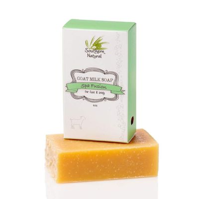 Southern Natural Goat Milk Soap Bar - Essential Oil Blend - Gentle Handmade Bodywash Skincare for Dry Sensitive Skin. All Natural Face &amp; Body Soap. (4-4.5 oz Bar)