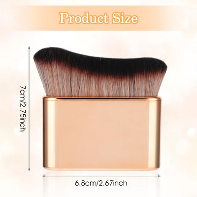 Self Tan Brush Soft Body Makeup Brush Portable Self Tanning Brush Self Tanner Face Brush Kabuki Foundation Brush for Body &amp; Leg MakeupRose Gold