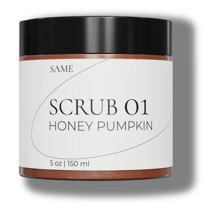 Same Skincare Face Scrub 01: Honey Pumpkin Face Exfoliator, Vitamin C, Green Tea &amp; Chamomile, Pumpkin Seed Extract, Gently Exfoliate For Soft, Smooth, Radiant Glowing Skin, Organic, Cruelty Free, 5 oz