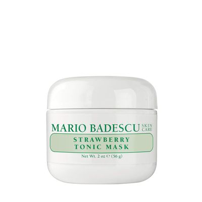 Mario Badescu Strawberry Tonic Mask - Refreshing &amp; Brightening Clay Mask - Refines &amp; Cleanses Dull Skin &amp; Clogged Pores - Face Skincare Rich in Vitamin C &amp; Folic Acid, 2 Oz