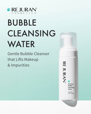 REJURAN Moisture Bubble Cleansing Water, c-PDRN - Facial Foaming Cleanser with PDRx, pH-Balanced and Hydrating, Micellar Water for Makeup Removal, Korean Skin Care (5.07 fl oz)