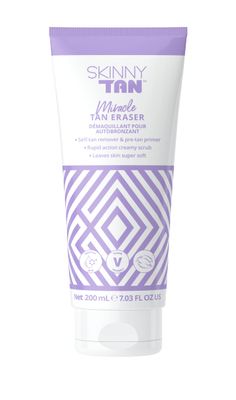 Skinny Tan Self-Tan Eraser - Manual and Chemical Exfoliation - Jelly-Like Texture - Removes Old Tan, Corrects Mistakes, and Exfoliates Skin - Brightens and Smoothes Your Epidermis - 7.03 oz Cream
