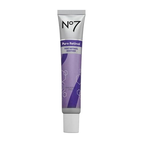 No7 Pure Retinol Post Retinol Soother - Soothing Face Cream to help Skin&#39;s Retinol Tolerance - Ceramides For Use with Retinol Facial Treatments - Bisabolol &amp; Niacinamide for Hydration (1.69 fl oz)