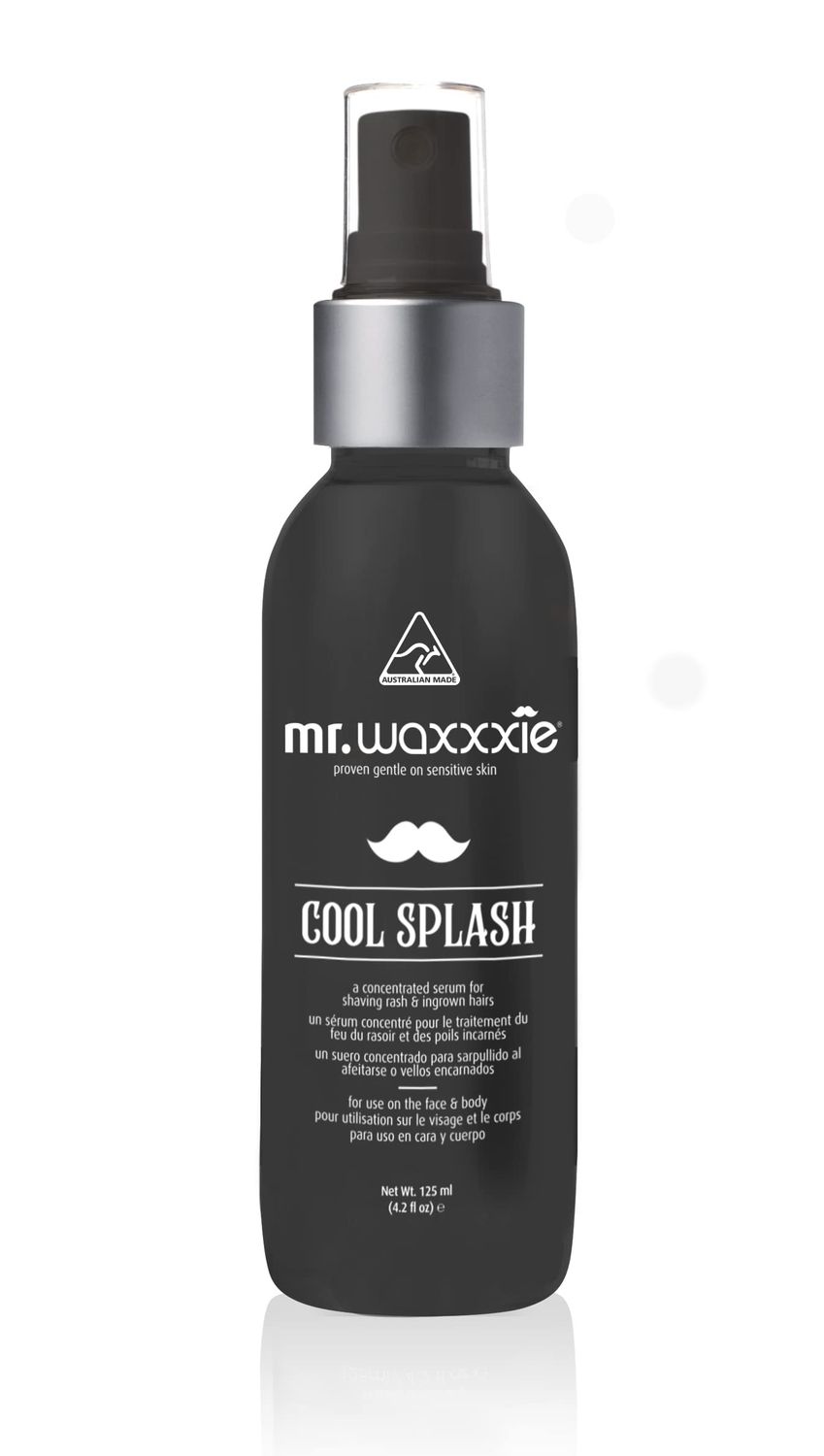 Waxxxie Mr Cool Splash - Ingrown Hair, Razor Bumps &amp; Razor Burns Vegan Friendly Treatment for post Waxing &amp; Shaving 4.2 fl oz