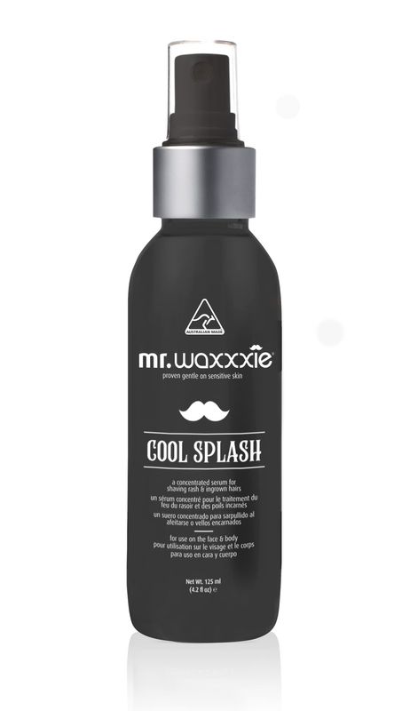 Waxxxie Mr Cool Splash - Ingrown Hair, Razor Bumps &amp; Razor Burns Vegan Friendly Treatment for post Waxing &amp; Shaving 4.2 fl oz