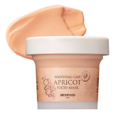 SKINFOOD Mask Apricot Trouble Care 120g - Facial Pore Clearing and Body Skin Soothing - Wash Off Face Masks, Clear &amp; Smooth Skin - Shower-Proof Texture (4.23 oz)