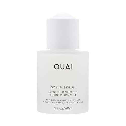 OUAI Scalp Serum - Balancing and Hydrating Serum with Red Clover Extract, Siberian Ginseng and Peptides for Thicker and Fuller-Looking Hair - Paraben, Phthalate and Sulfate Free Scalp Care (2 Fl Oz)