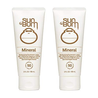 Sun Bum Sun Bum Mineral Spf 50 Sunscreen Lotion Vegan and Reef Friendly (octinoxate &amp; Oxybenzone Free) Broad Spectrum Natural Sunscreen With Uva/uvb Protection 2 Pack