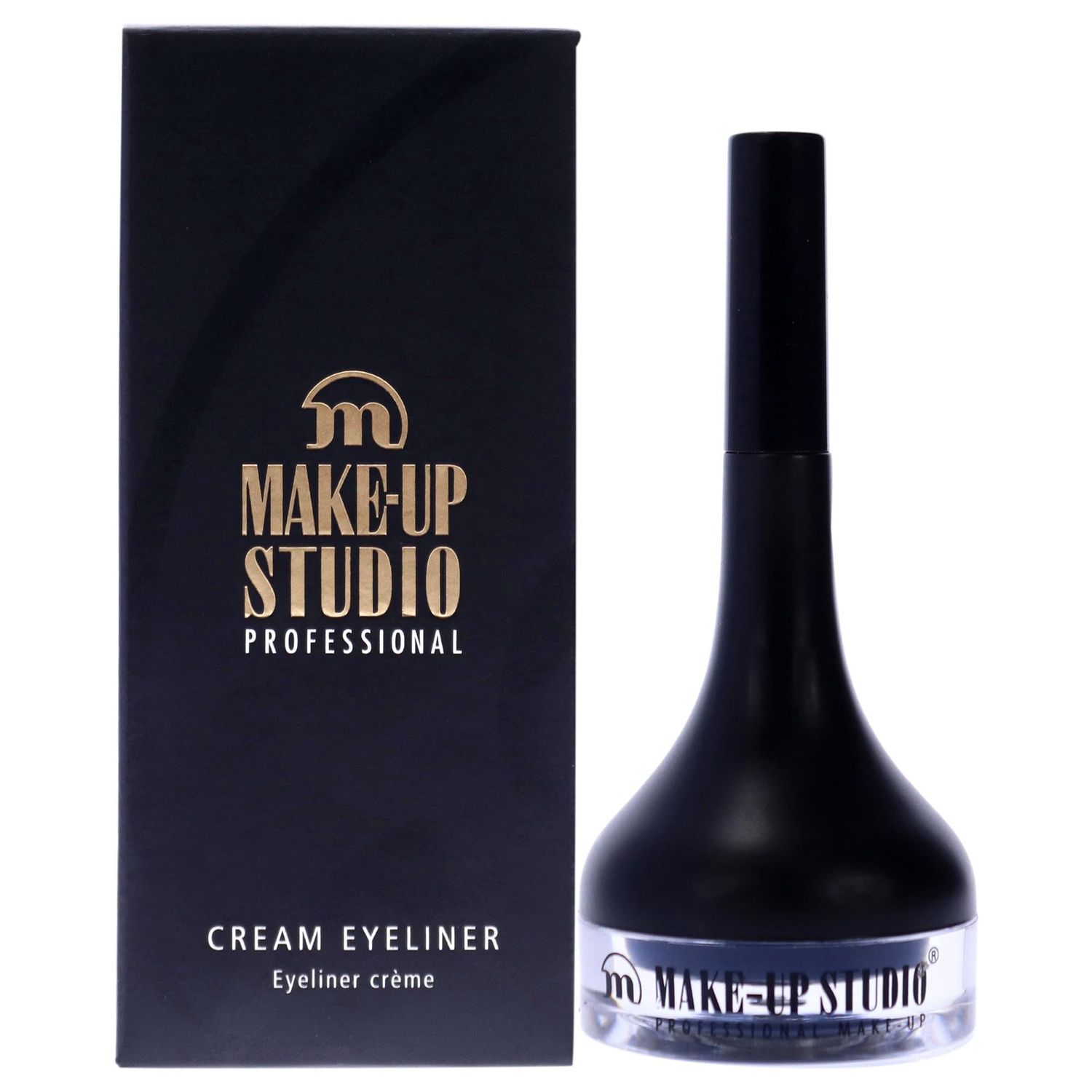 Make-Up Studio Professional Amsterdam Make-Up Cream Eyeliner With Brush - Create A Perfect Smokey Eye - Intense, Deeply Colored - Soft Structure - Easy To Blend - Ideal For On-The-Go - Blue - 0.07 Oz