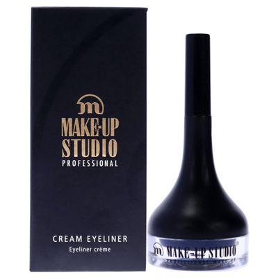 Make-Up Studio Professional Amsterdam Make-Up Cream Eyeliner With Brush - Create A Perfect Smokey Eye - Intense, Deeply Colored - Soft Structure - Easy To Blend - Ideal For On-The-Go - Blue - 0.07 Oz