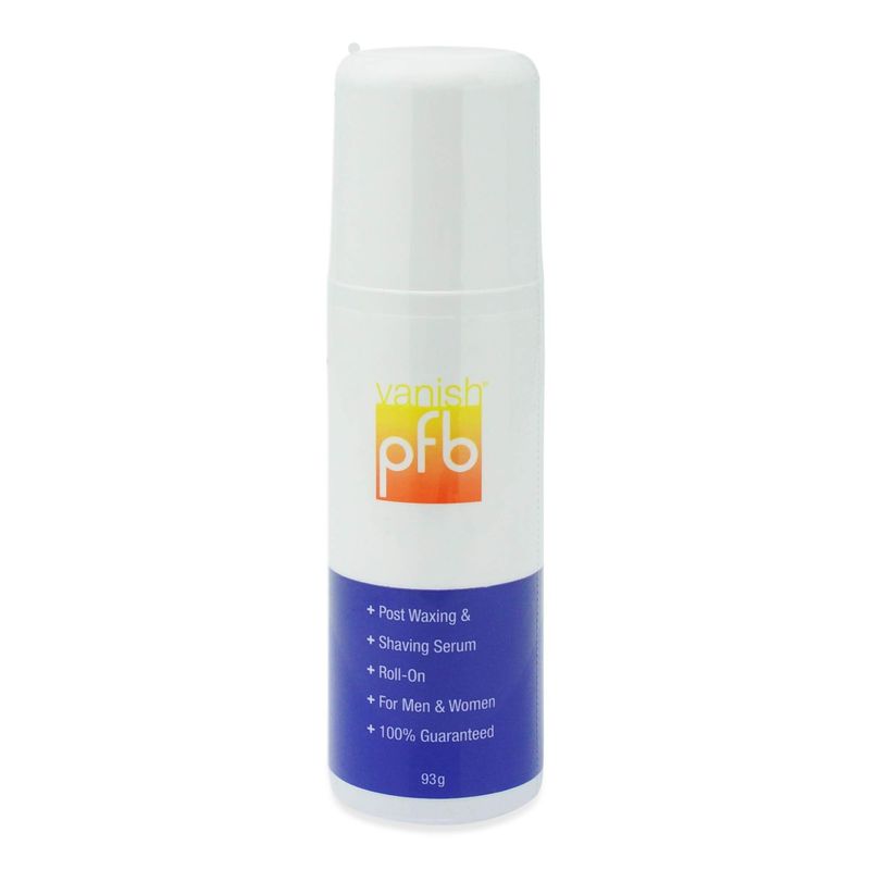 PFB Vanish Razor Bump Stopper Roll On Shaving Gel - Skin Care Treatment for Ingrown Hairs and Razor Burns, 93g