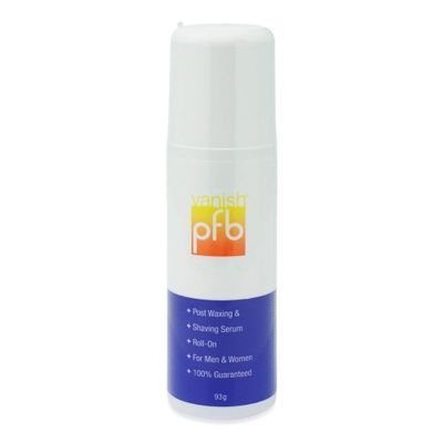PFB Vanish Razor Bump Stopper Roll On Shaving Gel - Skin Care Treatment for Ingrown Hairs and Razor Burns, 93g