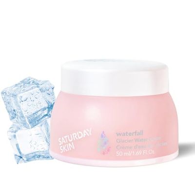 Saturday Skin Face Moisturizer Water Face Cream Natural Oil free Gel Type Cream From Alaska Glacier Water Day &amp; Night Korean Skin Care Cream Soothing Hydrating Facial Moistrurizer (1.69 Fl. Oz. 50ml)
