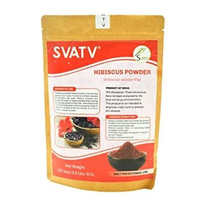 SVATV Hibiscus Powder | Sabdariffa | Rosa Sinensis | Natural Powder For Hair &amp; Skin | Controls Hair Problem For Men &amp; Women 227g, 8oz, Half Pound