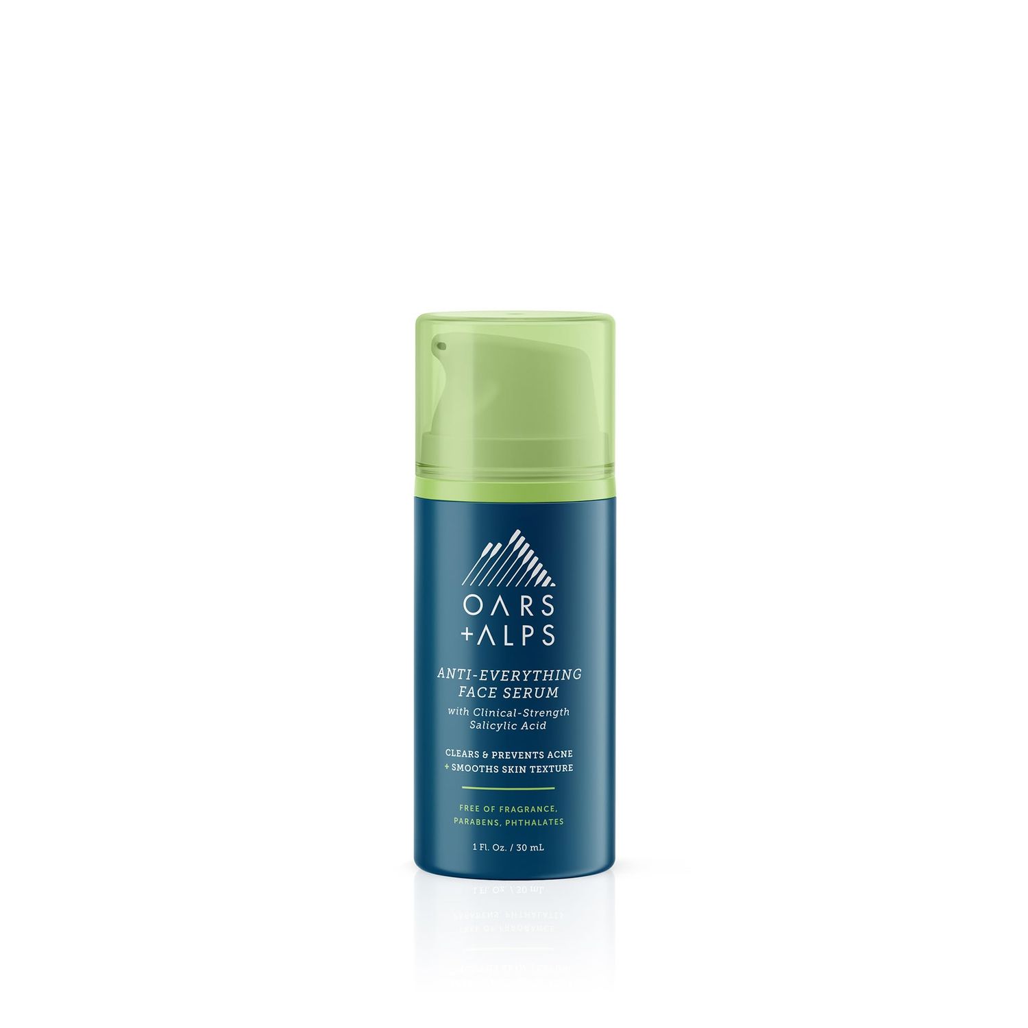 Oars + Alps Anti-Everything Face Serum for Men, Salicylic &amp; Glycolic Acid, Reduces Acne, Fine Lines &amp; Large Pores, Anti-Aging &amp; Fragrance-Free, 1 Fl Oz