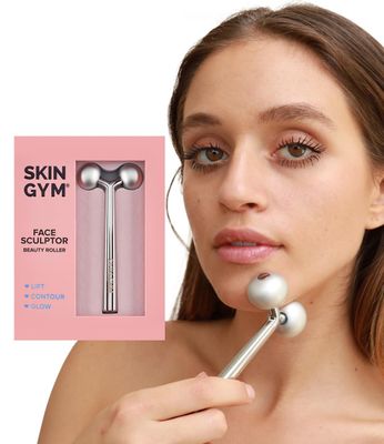 SKIN GYM Face Sculptor Beauty Roller - Stainless Steel Face Roller Massager Tool for Wrinkles and Lifting, Anti Aging Facial Roller to Release Muscle Tension, Contour Face and Improve Skin Appearance