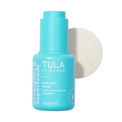 TULA Skin Care Dark Spot Serum - 7% Pro-Niacinamide Treatment to fade look of Dark Spots &amp; Post-Acne Scars, Contains Probiotic Extracts, Niacinamide and Unicorn Root, 1 fl oz.