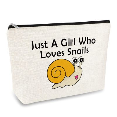 Snails Lover Gifts for Her Makeup Bag for Women Animal Lover Gifts Snails Cosmetic Bag Christmas Graduation Birthday Gifts for Daughter Sister Friends Niece Mom Wife Snail Accessories Travel Pouch