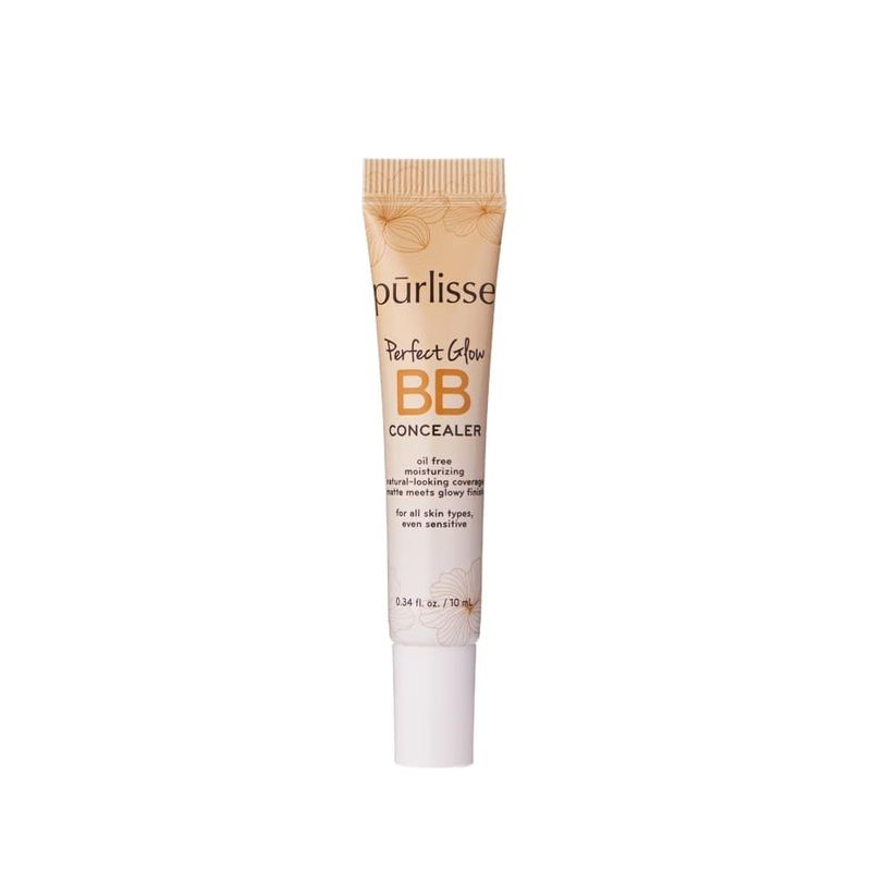 purlisse BB Concealer - BB Cream for All Skin Types - Oil-Free Moisturizing, Smooths Blemishes - .34 Ounce (Tan)