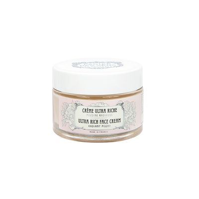 Panier des Sens - Ultra Rich Face Cream - with Hyaluronic Acid + Peony Extract - Moisturizing and Radiance - Skin Care for Women Made in France - Facial Moisturizer 99% Natural Ingredients - 1.7 floz