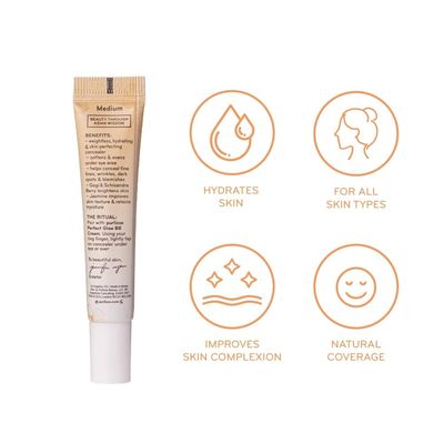 purlisse BB Concealer - BB Cream for All Skin Types - Oil-Free Moisturizing, Smooths Blemishes - .34 Ounce (Tan)