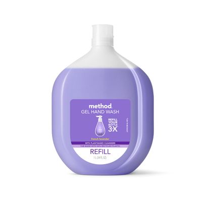 Method Gel Hand Soap, Refill, French Lavender, Recyclable Bottle, Biodegradable Formula, 34 Fl Oz (Pack of 1)