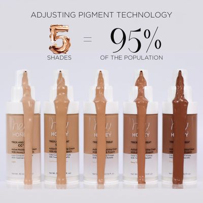 Hey Honey Trick and Treat CC Cream SPF 46 | Active Moisturizing Color Correcting Cream with Honey &amp; Propolis | Best Cover For Rosacea, Skin Redness &amp; Mature Skin | Cruelty-Free | 1 oz (Light-Medium)