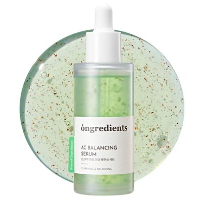 ONGREDIENTS AC Balancing Serum | Soothing Facial Serum | Niacinamide, Heartleaf, Ceramide, Panthenol, Hyaluronic Acid, Trouble Care, Oil Control, Non-Greasy | Vegan, Korean Skin Care 50ml / 1.69 fl Oz