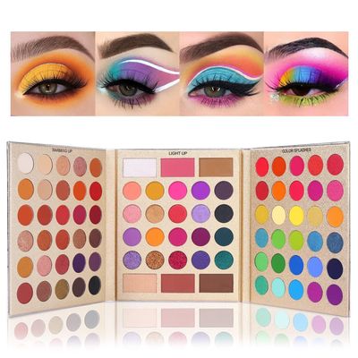 UCANBE Pretty All Set Eyeshadow Palette Holiday Gift Set Pro 86 Colors Makeup Kit Matte Shimmer Eye Shadow Highlighters Contour Blush Powder All In One Valentine&#39;s Day Makeup Pallet