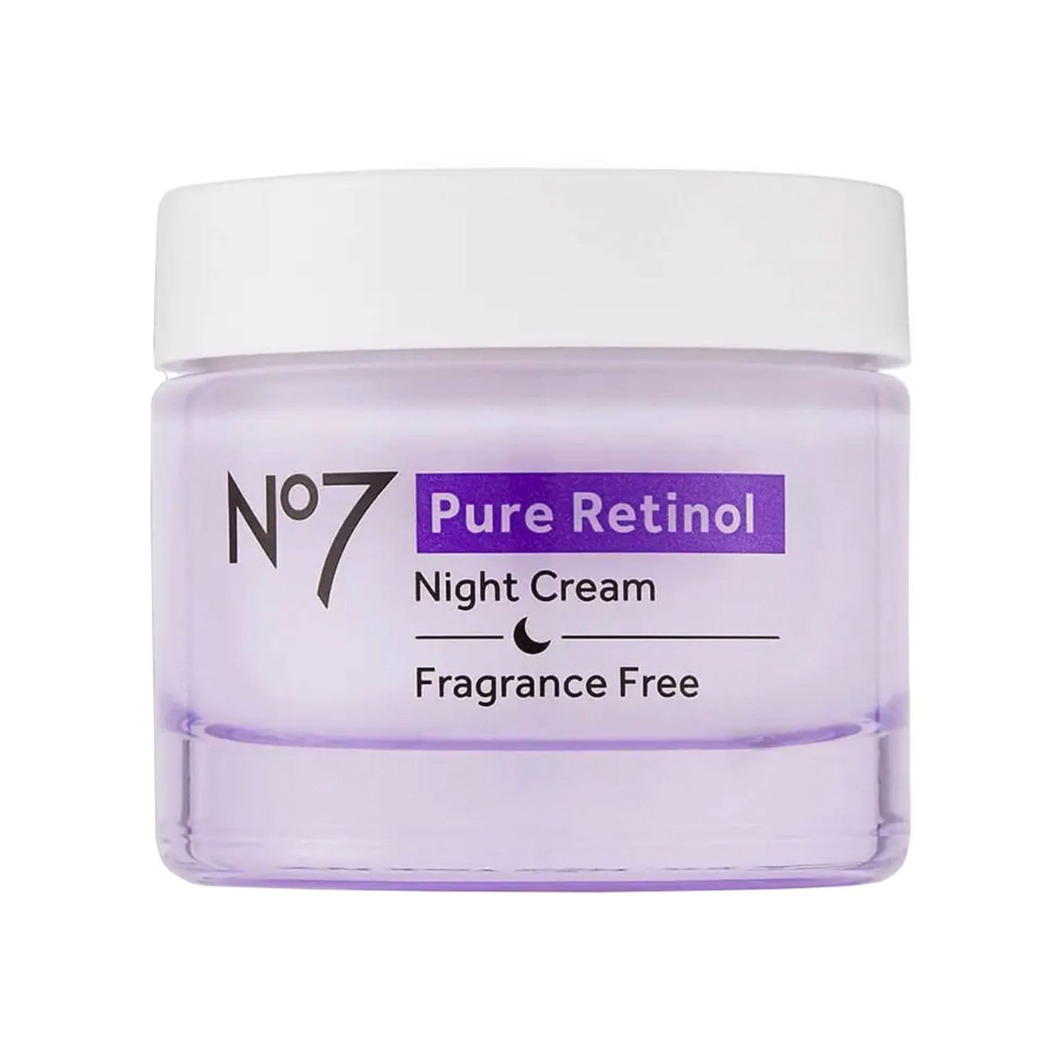 No7 Pure Retinol Night Cream - Collagen-Boosting Retinol Cream that Visibly Smoothes, Plumps &amp; Firms Complexion - Dermatologist Approved &amp; Fragrance-Free (1.69 Fl Oz)