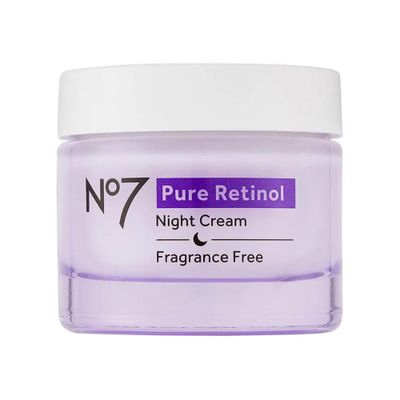 No7 Pure Retinol Night Cream - Collagen-Boosting Retinol Cream that Visibly Smoothes, Plumps &amp; Firms Complexion - Dermatologist Approved &amp; Fragrance-Free (1.69 Fl Oz)