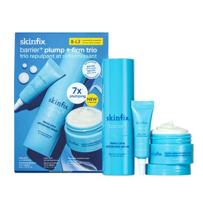 Skinfix Barrier + Firm Trio - Full-Size Plumping Serum, Mini Moisturizer, Mini Eye Cream with Patented B-L3 Complex - Hydrate &amp; Strengthen Skin Barrier