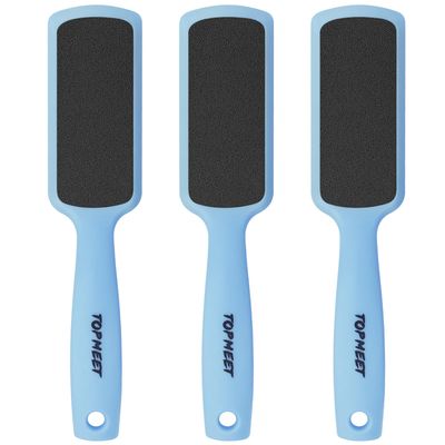 Topmeet Foot File for Dead Skin - Dual Sided Foot Rasp Callus Removers, Professional Pedicure Tool for Soft, Smooth Feet (Blue)