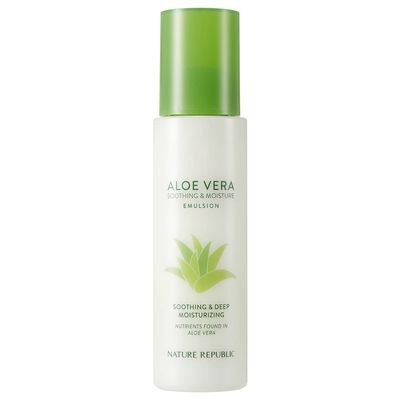 Nature Republic Mild &amp; Moisture Aloe Vera Emulsion 5.24oz