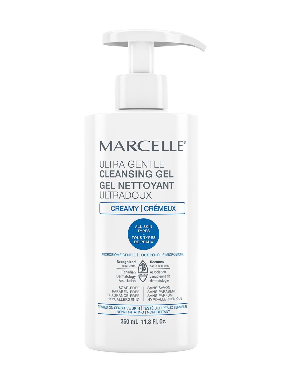 MARCELLE Ultra-Gentle Cleansing Gel, Hypoallergenic and Fragrance-Free, 350 mL