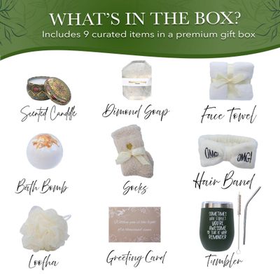 Valentine's Day Romantic Gift - Best Wife Gift Ever with Spa Gift Box for Women - Thoughtful Gift Women, Self Care Gift for Women, Romantic Gifts for Girlfriend, Best Friend Gifts, Regalos para Mujer.