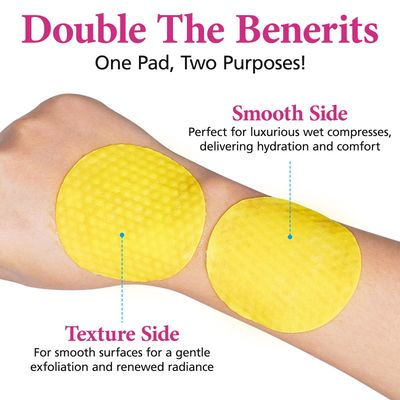 Xaarty Turmeric Cleansing Pads, Kojic Acid And Turmeric Cleansing Pads Helps Balance Skin Oil And Water, Remove Excess Keratin From The Body'S Skin, 80PCS